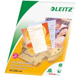 Leitz Standard Gloss Laminating Pouches pellicola per plastificatrice