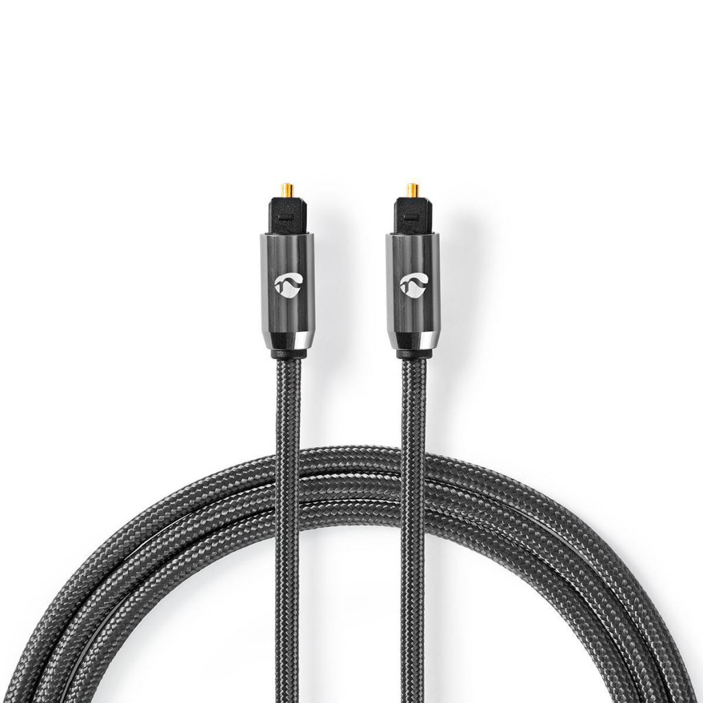 Nedis TosLink optikai audió kábel 1m szürke (CATB25000GY10) (CATB25000GY10)