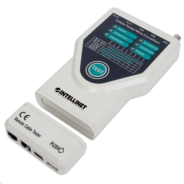 Manhattan kábel teszter (RJ45, RJ11, FireWire, USB-A, USB-B) (780094) (780094)
