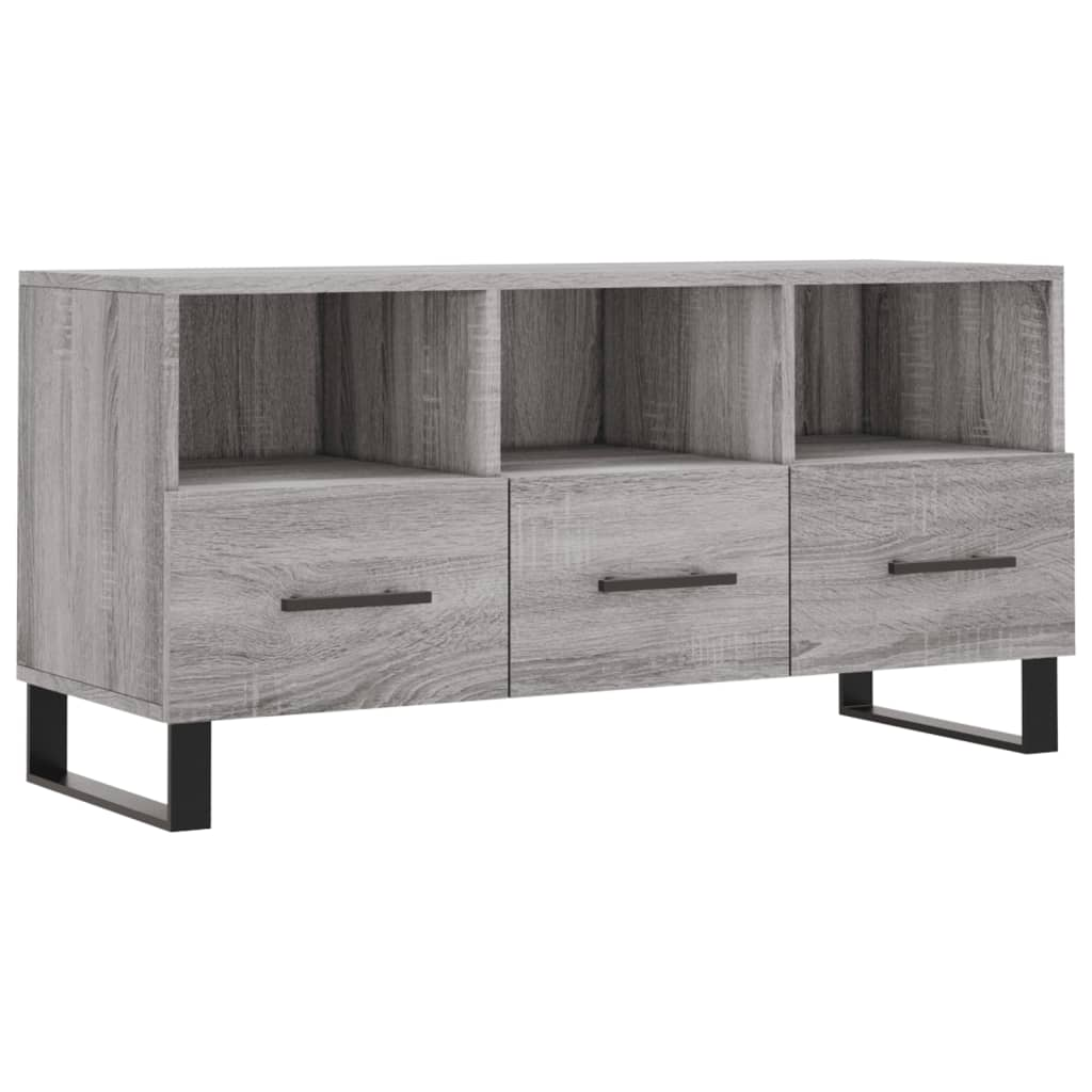szürke sonoma színű műfa TV-szekrény 102 x 36 x 50 cm (829066)