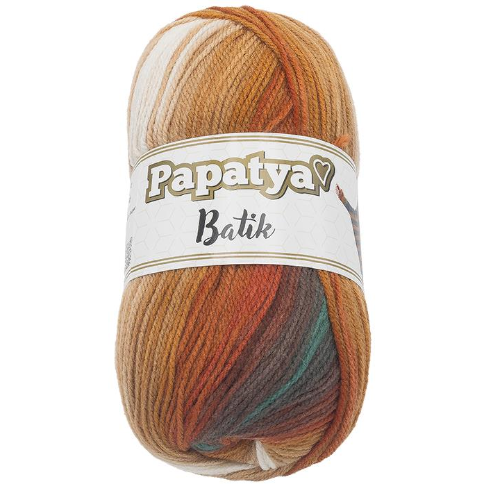 Bellatex Papatya Batik 100g - 554-33 narancssárga, barna (10133)