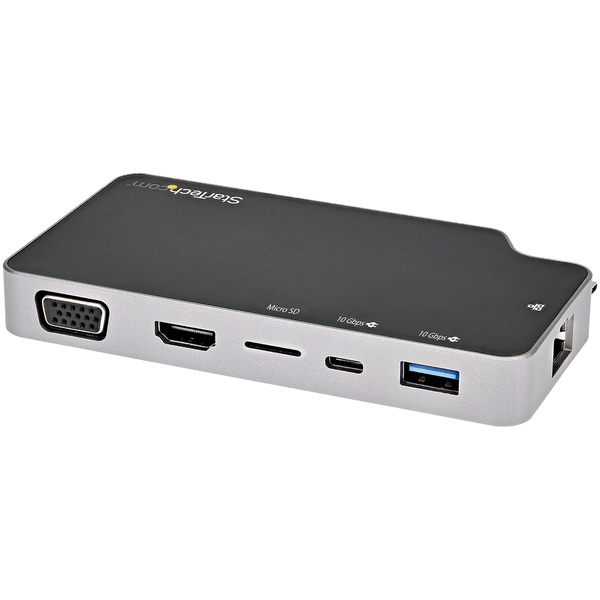 StarTech.com CDP2HVGUASPD laptop dock & poortreplicator Bedraad USB 3.2 Gen 2 (3.1 Gen 2) Type-C Zwart, Grijs