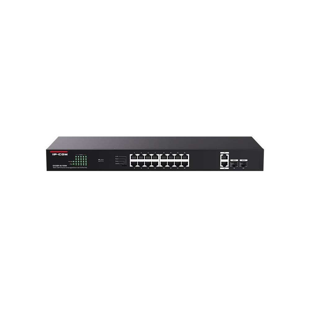 IP-COM PoE+ switch (G1120P-16-150W)