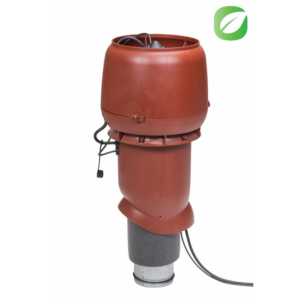 VILPE ECo190P/125/500 tetőventilátor, vörös - A készlet erejéig rendelhető!