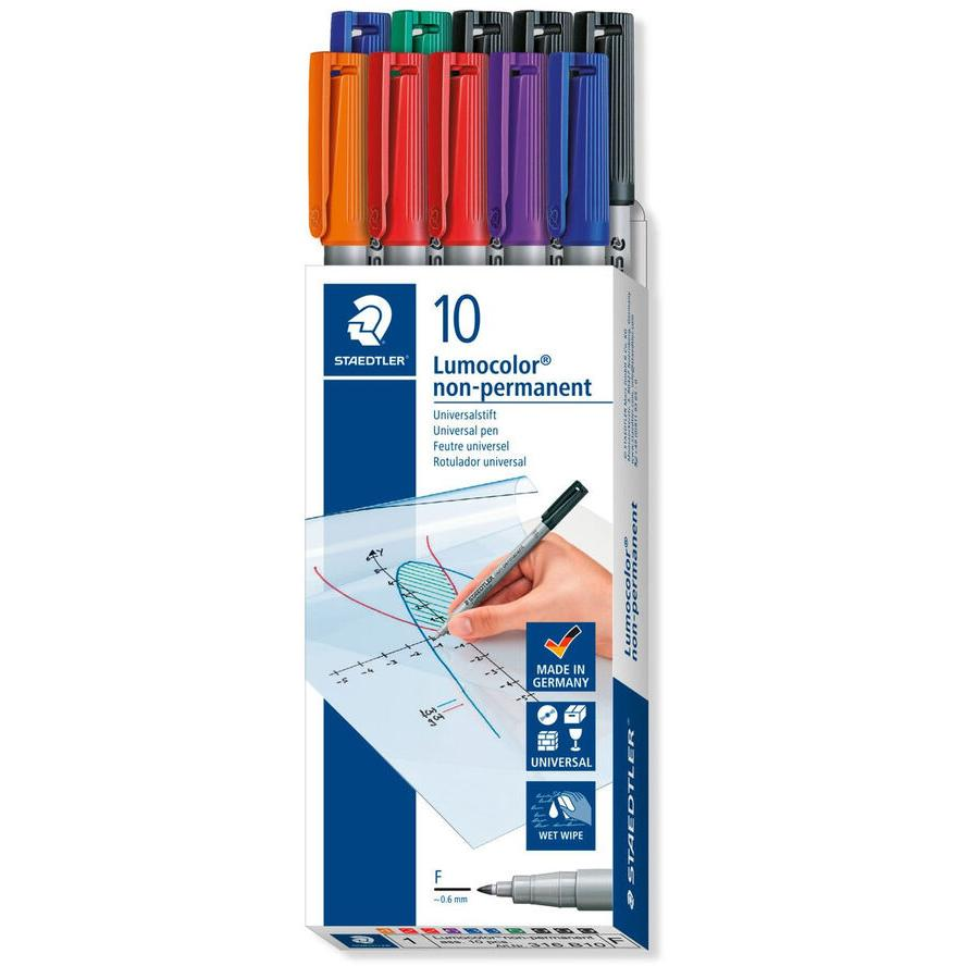 Staedtler Lumocolor F 0.6mm Filctoll készlet - vegyes színek (316 B10)