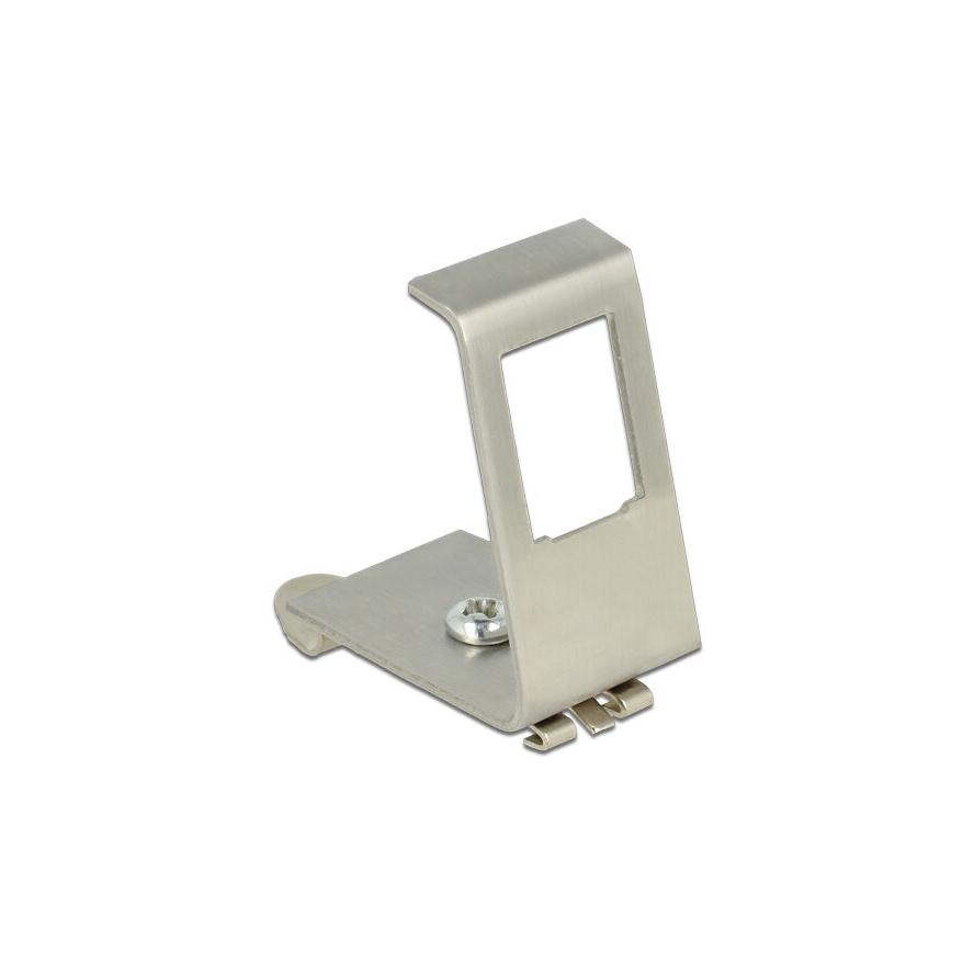 DeLOCK 1 portos Keystone modul rögzítő DIN sínhez (86259)