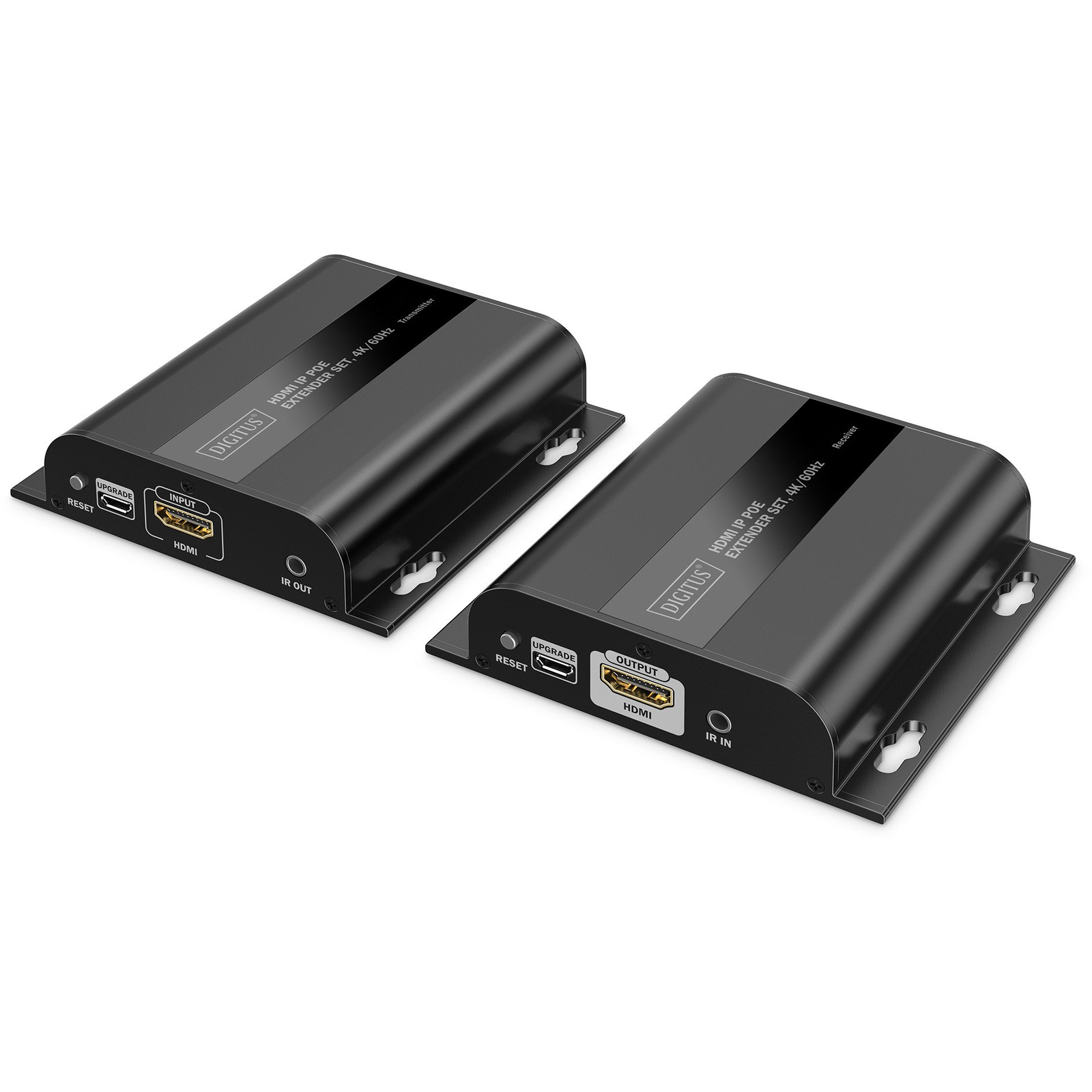 Digitus DS-55353 audió/videó jeltovábbító AV adó- és vevőegység Fekete (DS-55353)