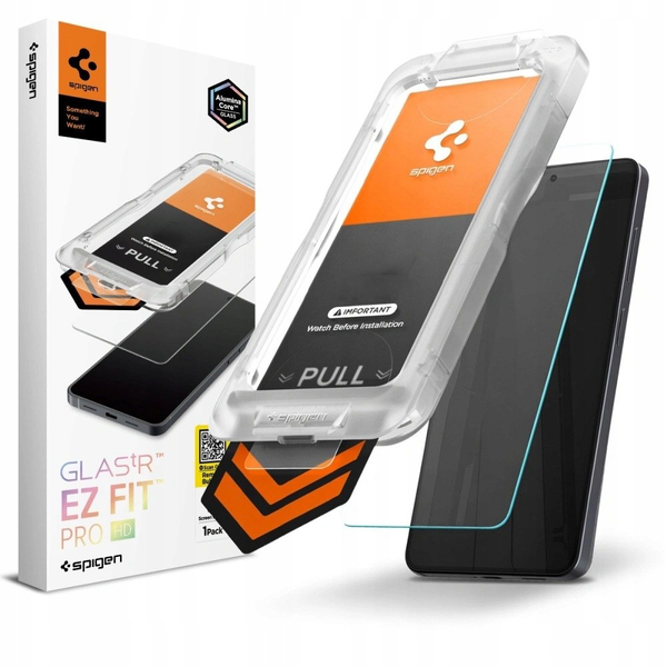 Spigen Szkło hartowane Spigen Glas.tr EZ Fit Pro AluminaCore HD do Samsung Galaxy S26+ Plus Clear
