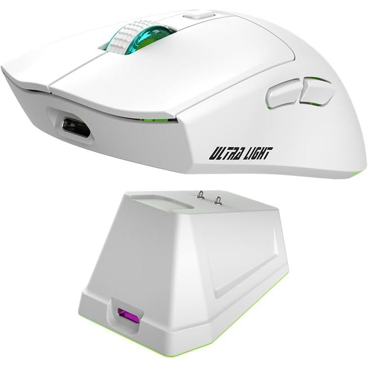 JEDEL WD139 vezeték nélküli gamer egér, fehér (WD139 W)