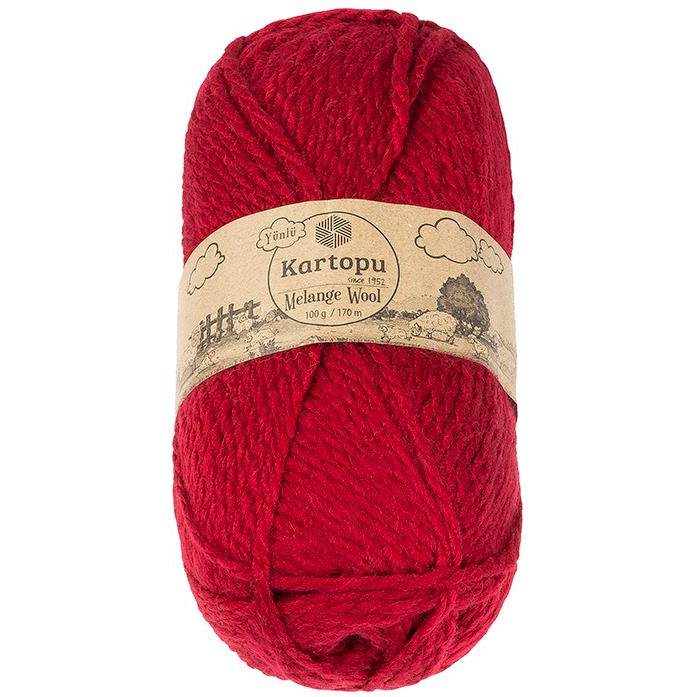 BELLATEX Melange Wool 100 g - 2117 piros (11932)