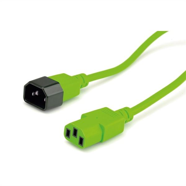 Cablu de alimentare, Roline, 3 m, Verde