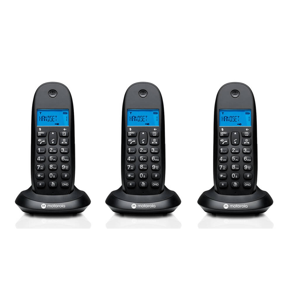 Motorola C1003CB+ Trio Wireless DECT Asztali telefon - Fekete (E07000D48B3AES)