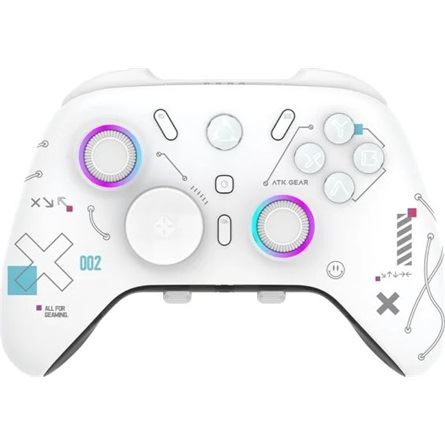 ATK Axe PRO Bluetooth / USB / vezeték nélküli gamepad játékvezérlő fehér +dokkoló (AXE PRO WHITE)