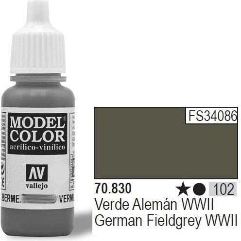 Vallejo Model Color German Fieldgrey WWII Akrilfesték 70830 (70830)