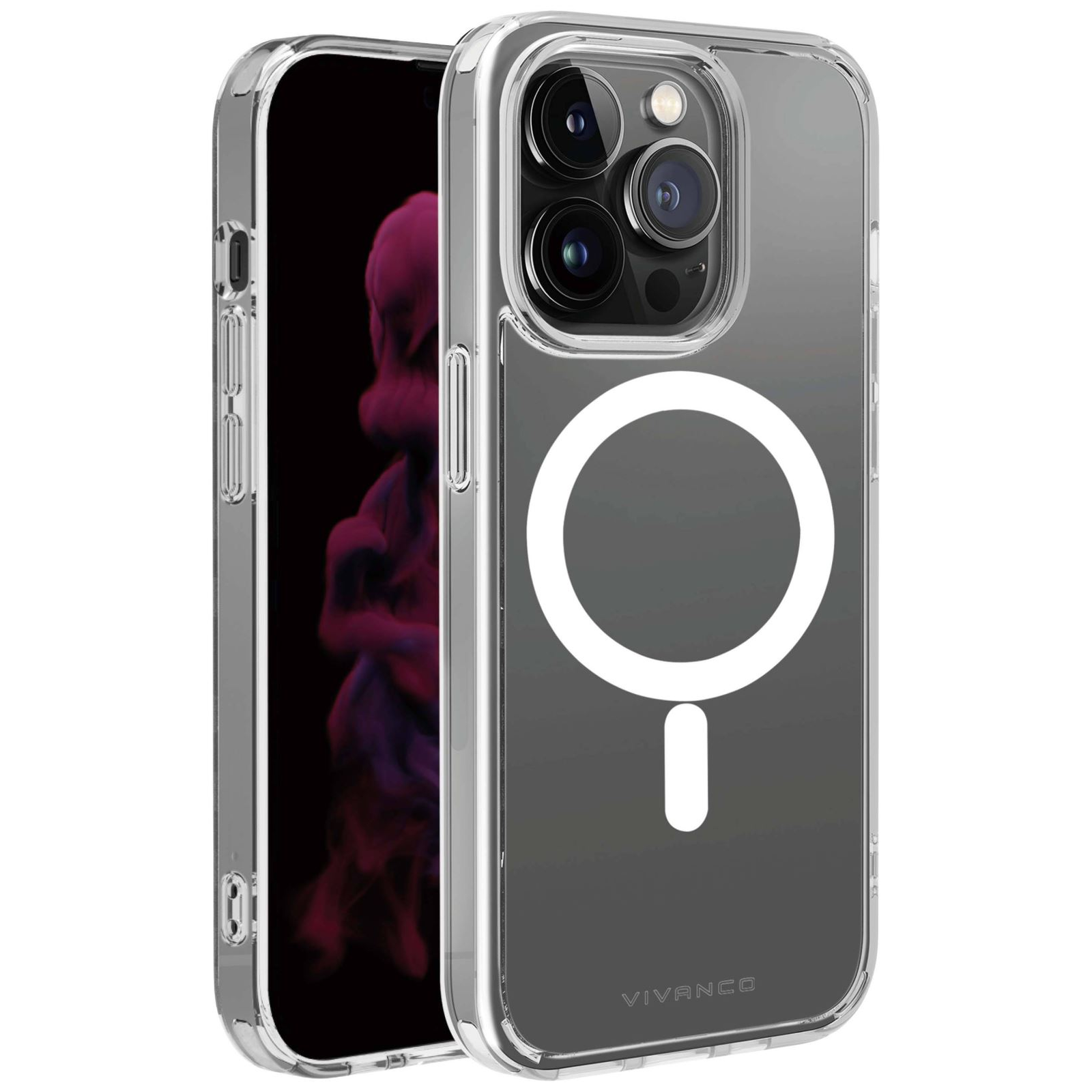 Vivanco Mag Steady Apple iPhone 14 Pro tok átlátszó (MSASCVVIPH14PT) (MSASCVVIPH14PT)
