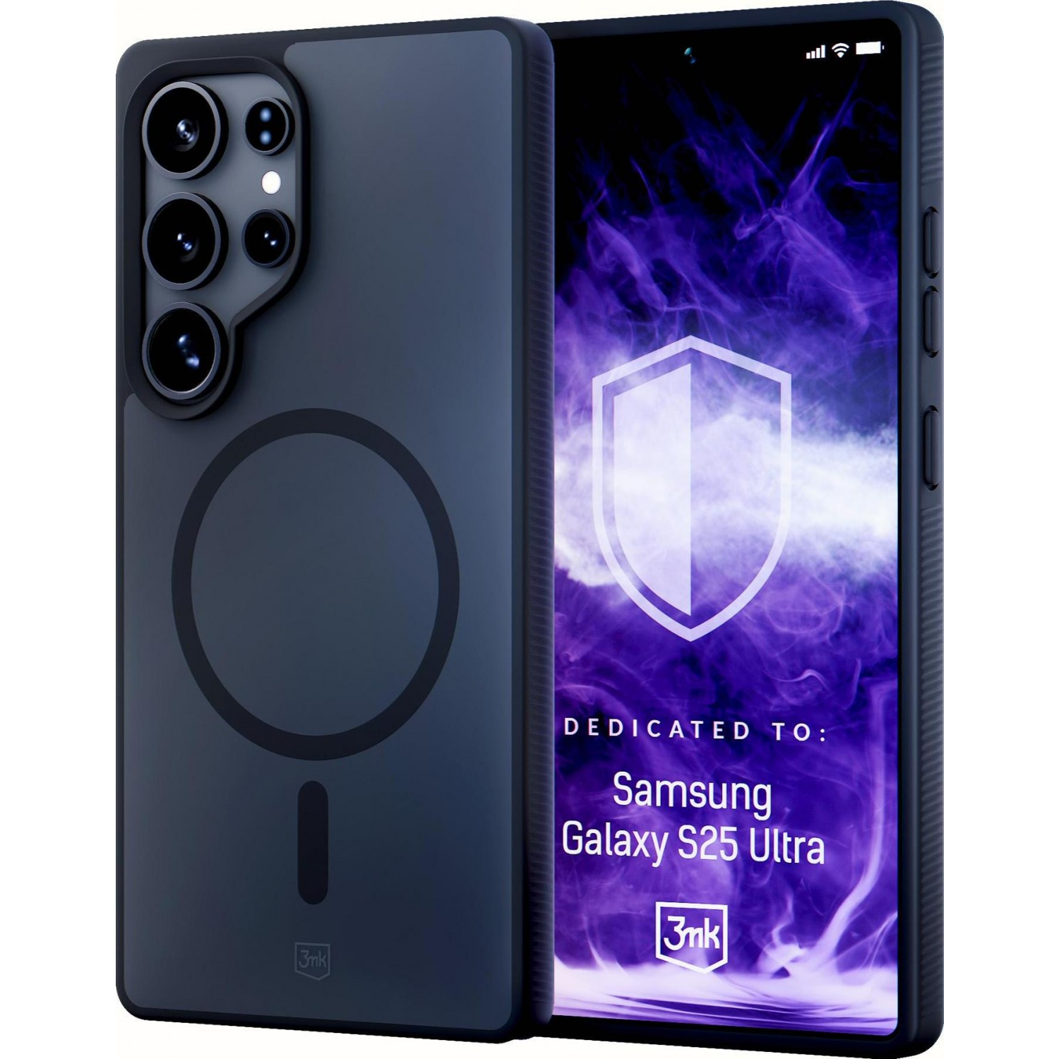 3mk Smoke MagCase Samsung Galaxy S25 Ultra Telefon tok - Fekete (5903108615433)
