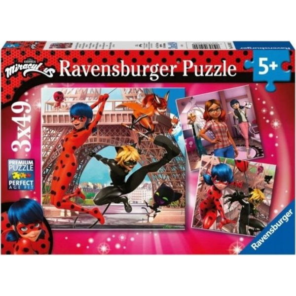 Ravensburger 3 x 49 db-os Puzzle - Hős katicabogár (05189)