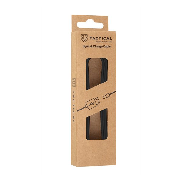Tactical Smooth Thread USB / USB-C töltő- és adatkábel, 1m, fekete (57983104149)