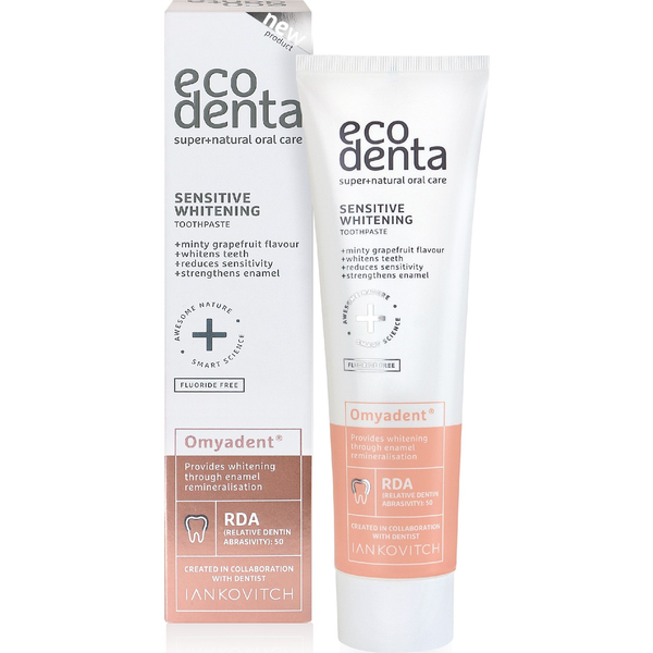 Ecodenta fogkrém, fehérítő hatással, érzékeny fogakra, Omyadent, 100ml