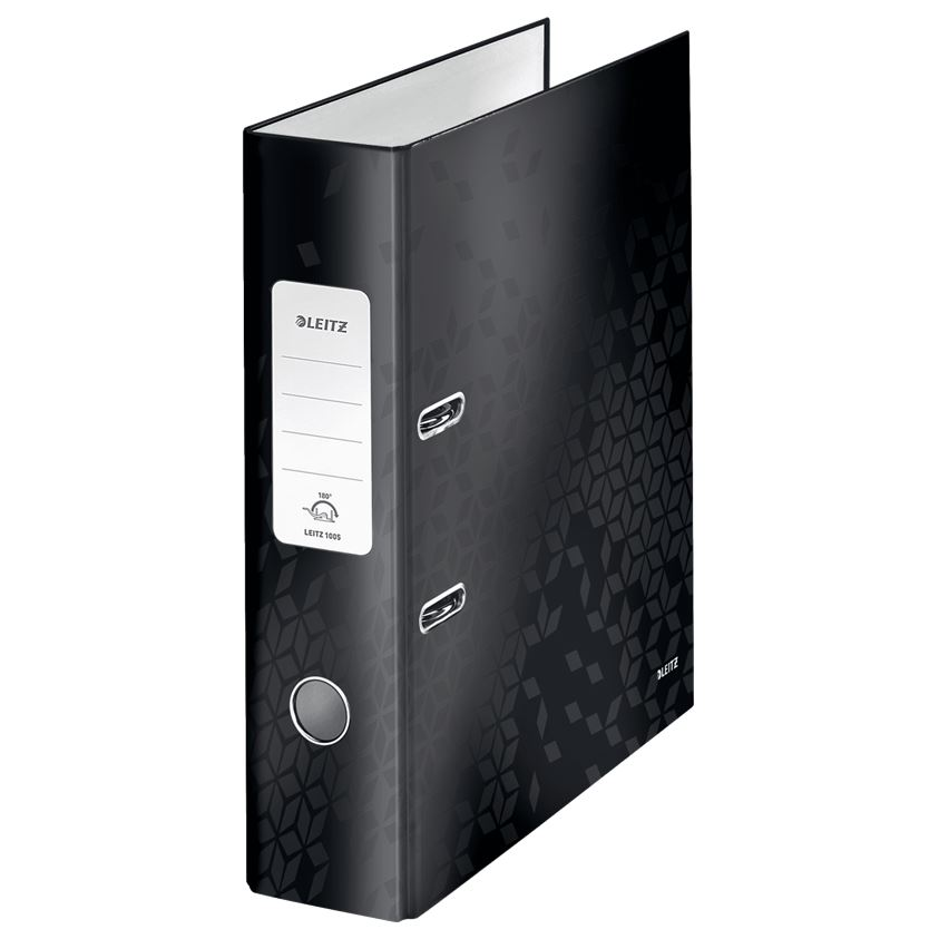 Leitz 180° WOW laminált iratrendező fekete (10050095) (Leitz10050095)