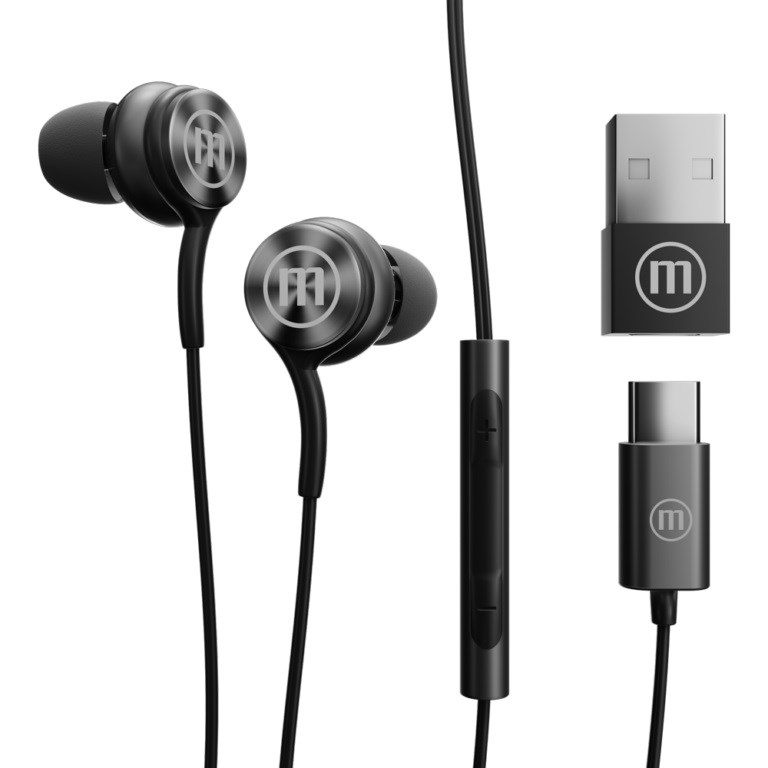 Maxell XC1 USB-C Vezetékes Headset - Fekete (MAXELL XC1 BLACK)