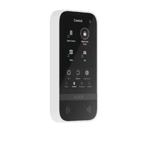 AJAX Keypad TouchScreen WH vezeték nélküli kezelő érintőképernyővel (AJ-K-TS-WH) (AJ-K-TS-WH)
