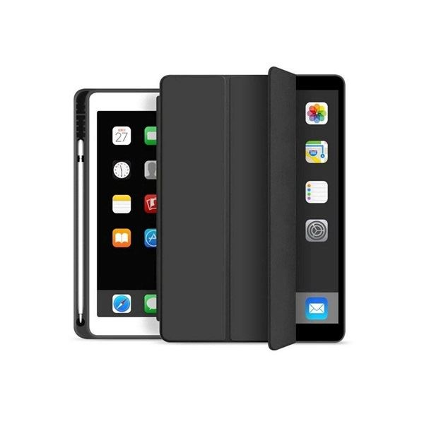 Калъф за таблет Apple iPad Air 4 (2020)/iPad Air 5 (2022) 10.9 (Smart Case) с функция за включване/изключване, Apple Pencil holder - Tech-Protect - черен (ECO опаковка)