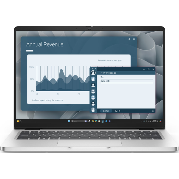 Laptop Dell Pro 14" AMD Ryzen AI 7 350 16 GB / 1000 GB ezüst