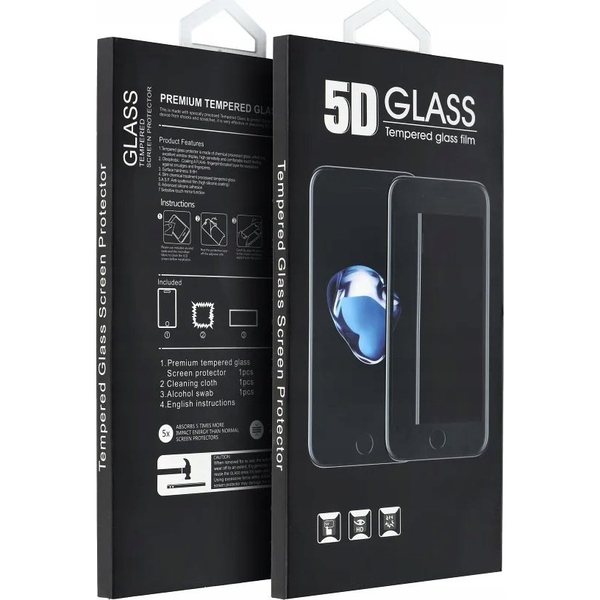 Стъклен протектор Omni 5D за Xiaomi Redmi 12, черен