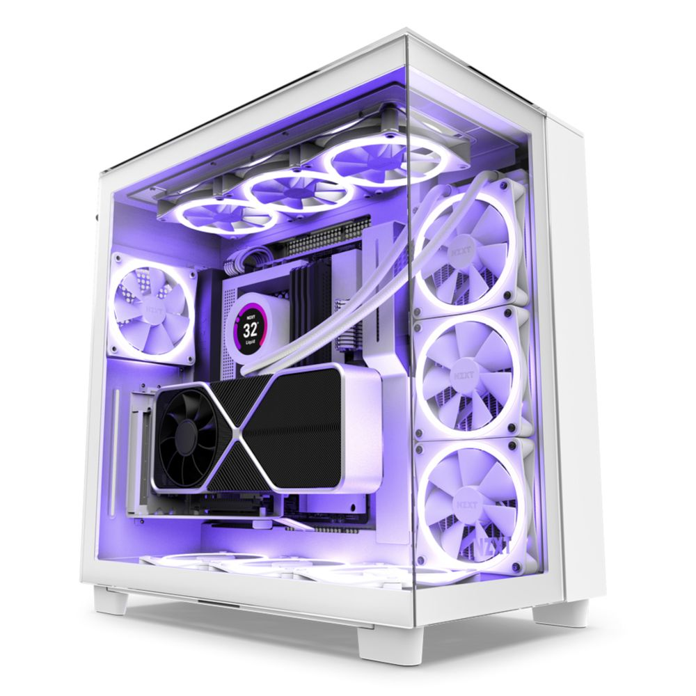 NZXT H9 Elite Fehér (Táp nélküli) ablakos ATX ház (CM-H91EW-01)