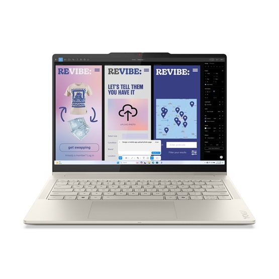 Lenovo Yoga Slim 7 14ILL10 Copilot+ PC Intel Core Ultra 7 258V Laptop 35,6 cm (14") WUXGA 32 GB LPDDR5x-SDRAM 1 TB SSD Wi-Fi 7 (802.11be) Windows 11 Pro Nordisk Grå