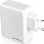 Зарядно за телефон, Modecom, USB-A/USB-C, Бързо зареждане, Бяло