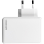 Зарядно за телефон, Modecom, USB-A/USB-C, Бързо зареждане, Бяло