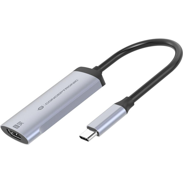 Conceptronic ABBY23G adaptador gráfico USB 7680 x 4320 pixels Prateado