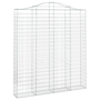 Coșuri gabion arcuite,3 buc., 200x30x220/240cm, fier galvanizat