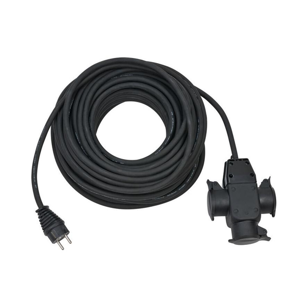 Alargador Eléctrico Ip44 H07rn-f3g1,5 De 25 M Con Cabezal De Goma De 3 Tomas Brennenstuhl 1167820301