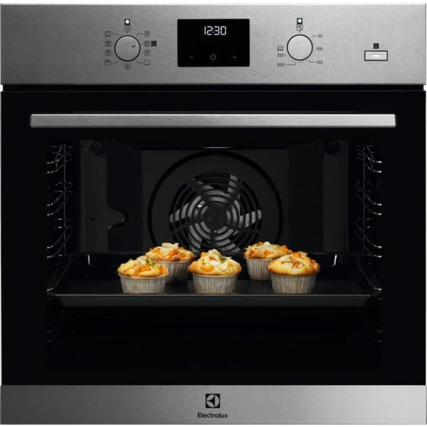 Electrolux EOD3H50TX Beépíthető elektromos sütő, 72 l, AquaClean, grill, időzítő, SteamBake, D energiaosztály, Rozsdamentes acél