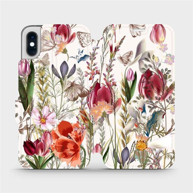 Flip case for Apple iPhone XS - MP01S Blossoming meadow (5903516750818)