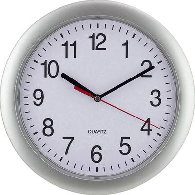 EUROTIME Analóg kvarc falióra, O 25 cm, ezüst (22222) (22222)