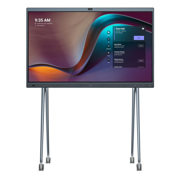 Yealink MeetingBoard Интерактивен плосък панел 165,1 см (65") LED Wi-Fi 4K Ultra HD Черен Тъчскрийн Вграден процесор Android 10