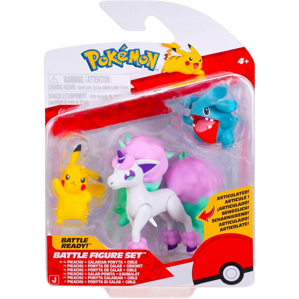 POKEMON BATTLE FIGURE 3 PK PIKACHU/GIBLE/PONYTA
