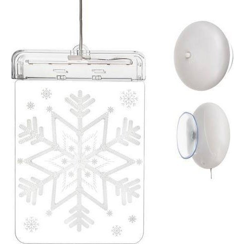 Malatec 3D LED Ólomüveg Hópehely (00017223)