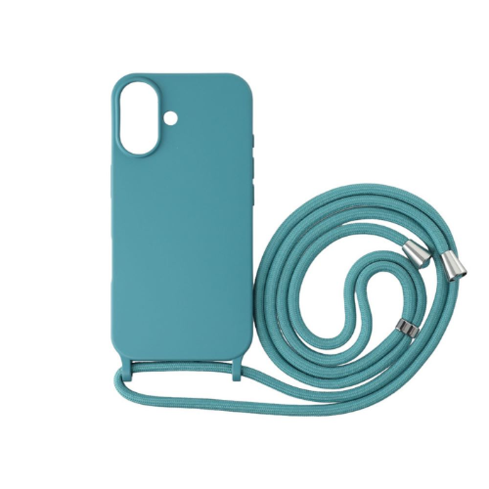 Cellect iPhone 16 Plus nyakba akasztható tok óceán szíve - zöldeskék (CEL-FEST-IPH16PLB-LB) (CEL-FEST-IPH16PLB-LB)