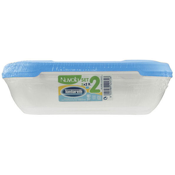 Tontarelli NUVOLA 2 × 2 l, kék, téglalap (8005989248193)