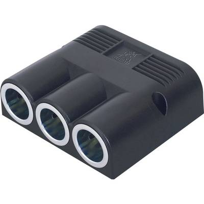 Szivargyújtó elosztó, három részes aljzattal, beépíthető, felszerelhető 12/24V max.20A-ig ProCar 67611001 (67611001)