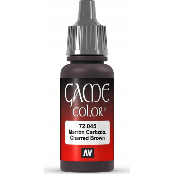  Vallejo Vallejo: 72.045 - Game Color - Charred Brown (18 ml)