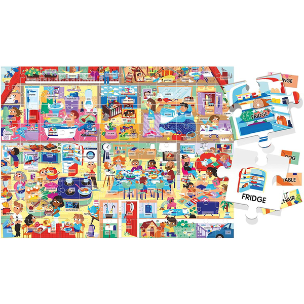 Puzzle Angličtina. 100 slov. Dům Headu