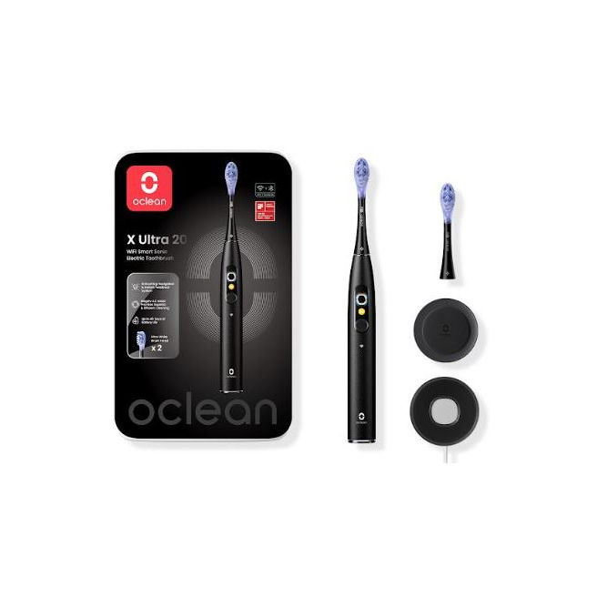 Oclean X Ultra 20 elektromos fogkefe fekete, 84000 mozgás/perc (557121)