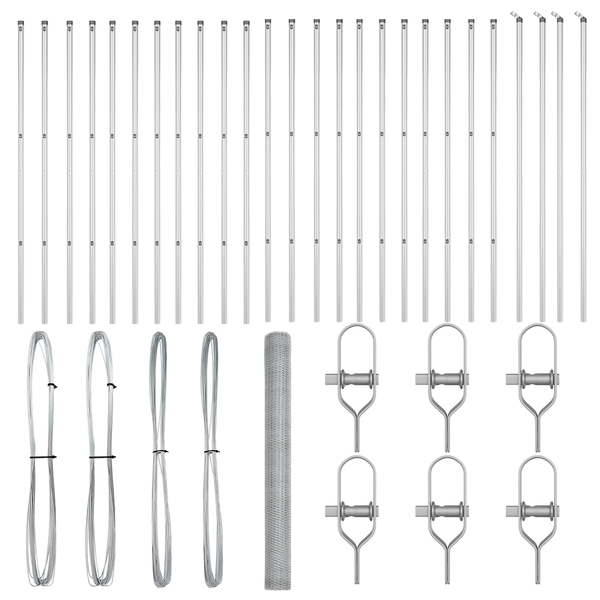 Hatszög Kerítés 1,5x50 m Galvanizált Acél