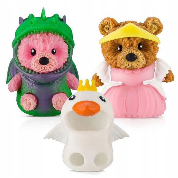 Комплект детски маски и костюми, EPEE, костюм на принцеса+дракон+лебед, кафяво/розово